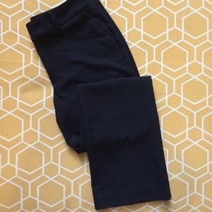 Curvy Bootcut Navy Petite Dress Pants